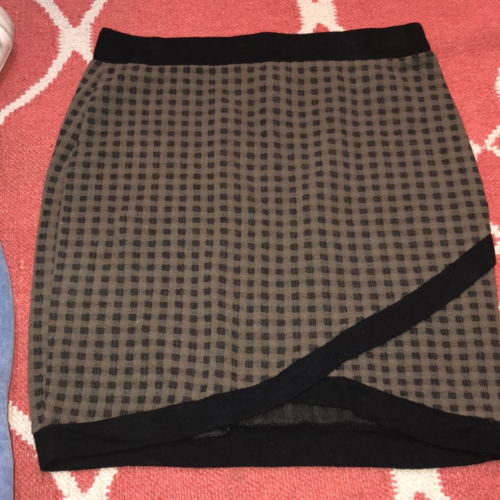 Tight black and brown skirt